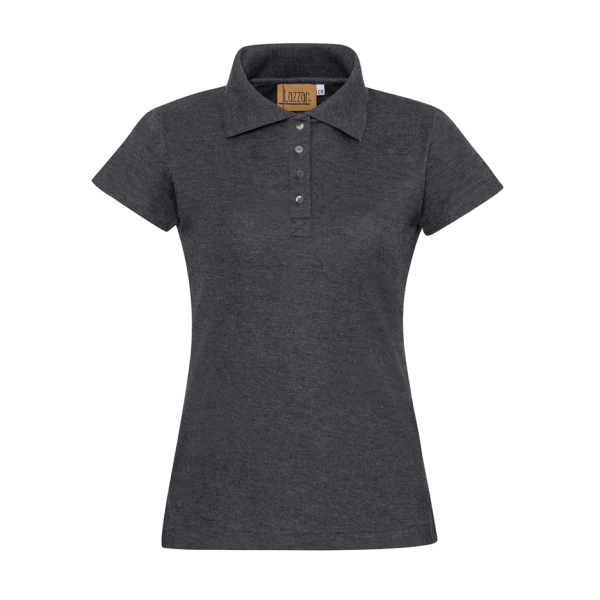 Gray Polo Shirt Piqué W500 For Women